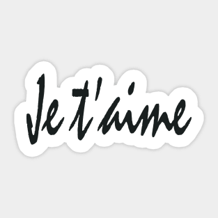 Je t aime I love you Sticker